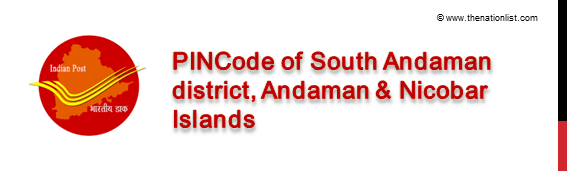 Pincode of South Andaman district